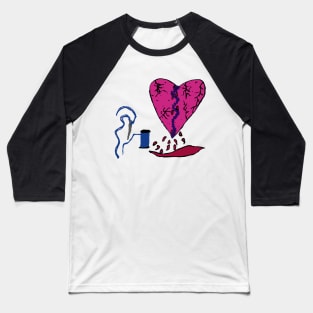 Mended Heart Baseball T-Shirt